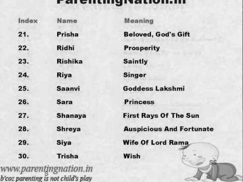 Girl Baby Names Hindu in Hindi photo 0